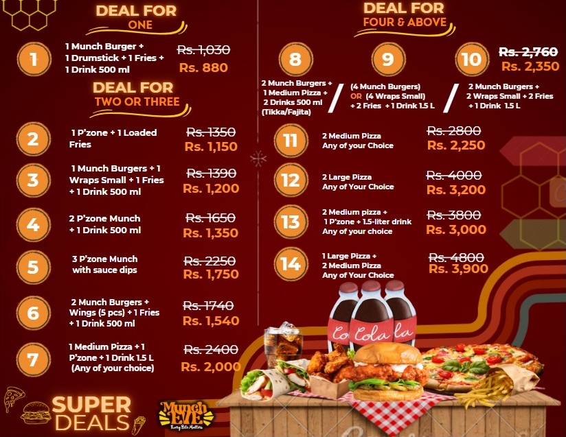 MunchEve Menu Page 2